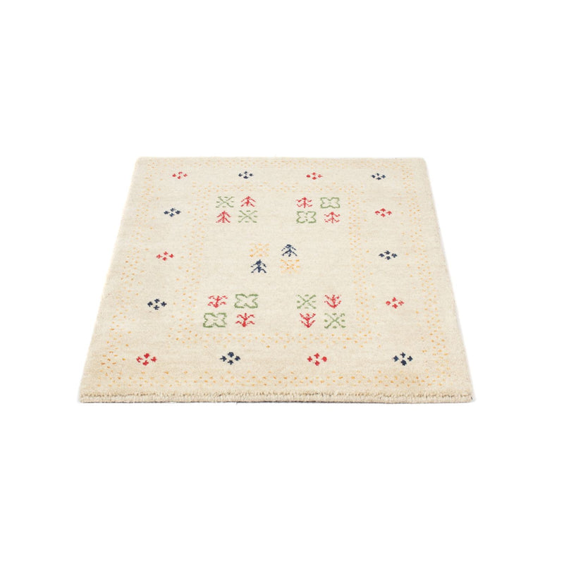 Gabbeh matta - Loribaft Softy - 90 x 60 cm - beige