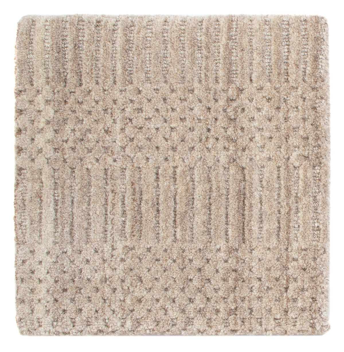 Ullmatta kvadrat  - 30 x 30 cm - brun