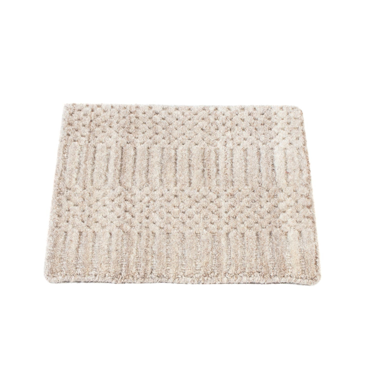 Ullmatta kvadrat  - 30 x 30 cm - brun