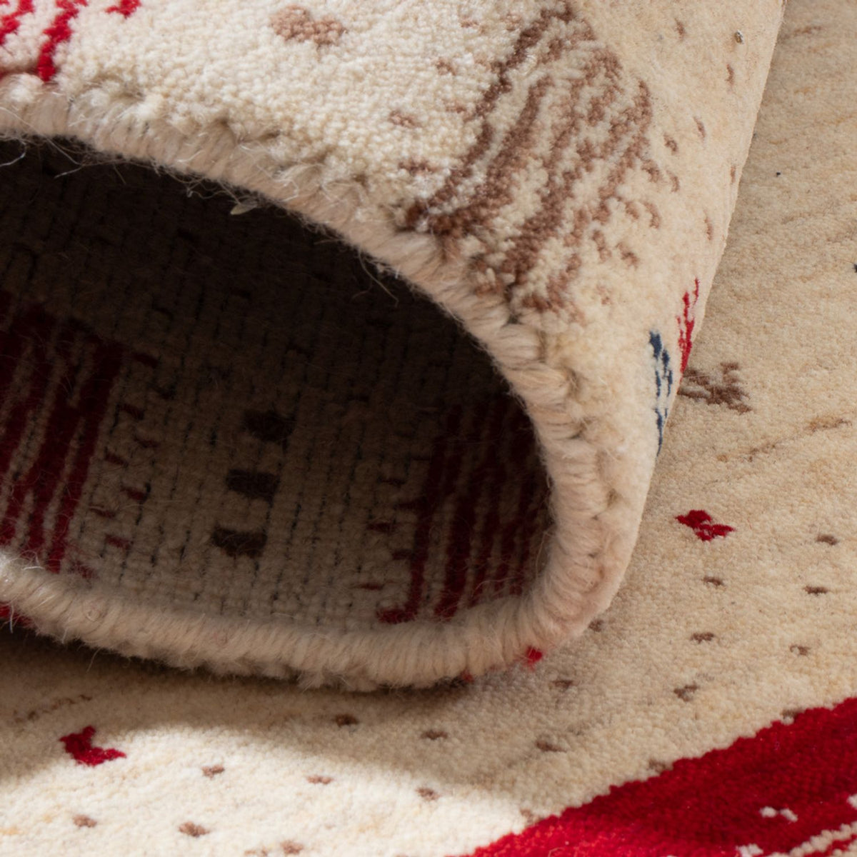 Gabbeh-mattan - Loribaft Indus - 90 x 60 cm - flerfärgad