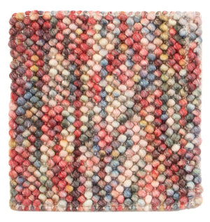 Ullmatta kvadrat  - 32 x 32 cm - flerfärgad