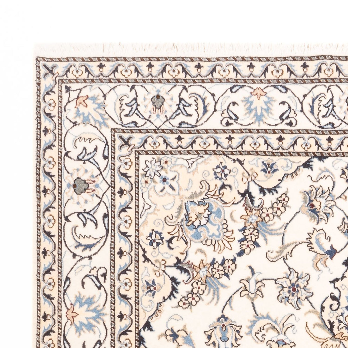 Orientalisk matta - Nain - Indus - 232 x 157 cm - grädde