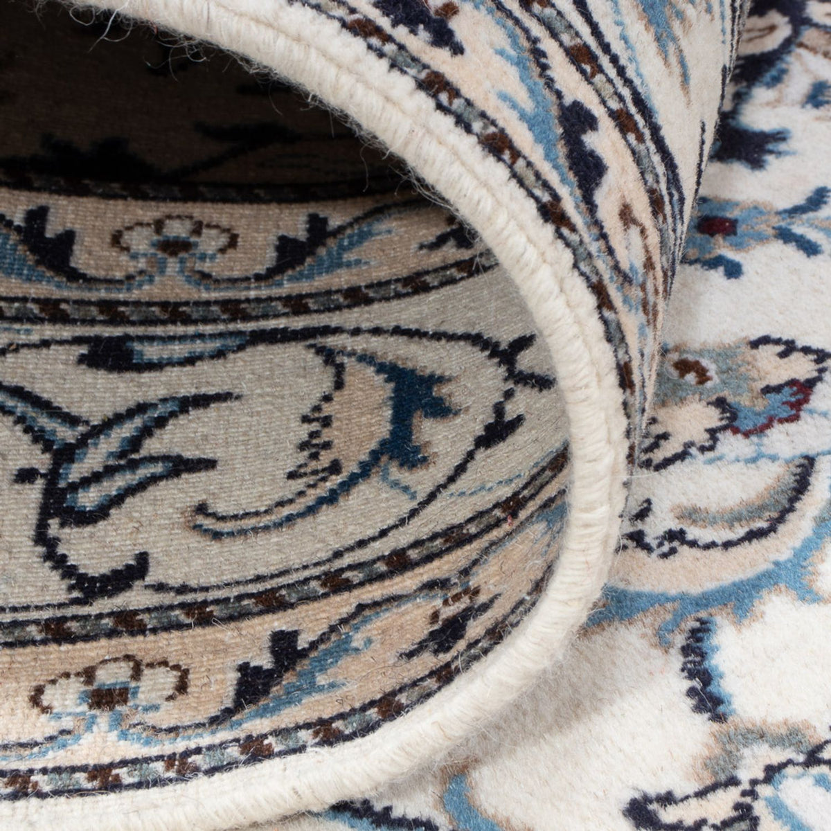 Orientalisk matta - Nain - Indus - 232 x 157 cm - grädde