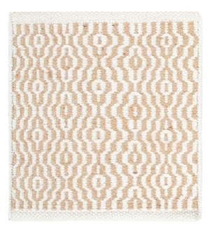 Ullmatta kvadrat  - 35 x 32 cm - beige
