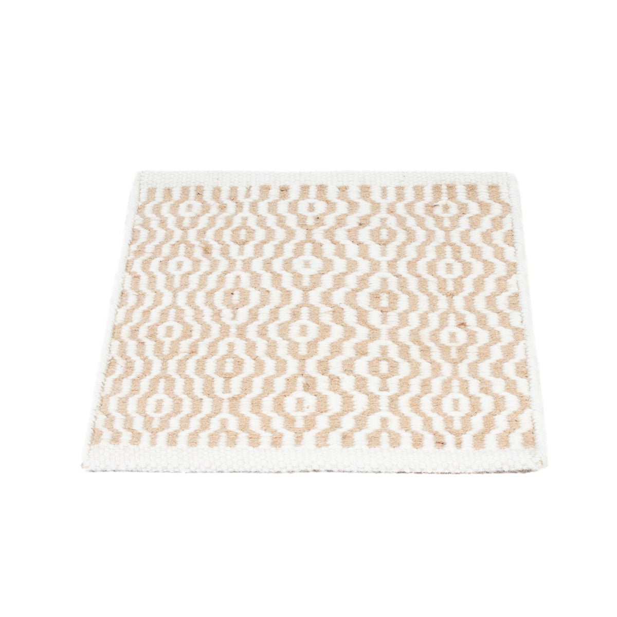 Ullmatta kvadrat  - 35 x 32 cm - beige