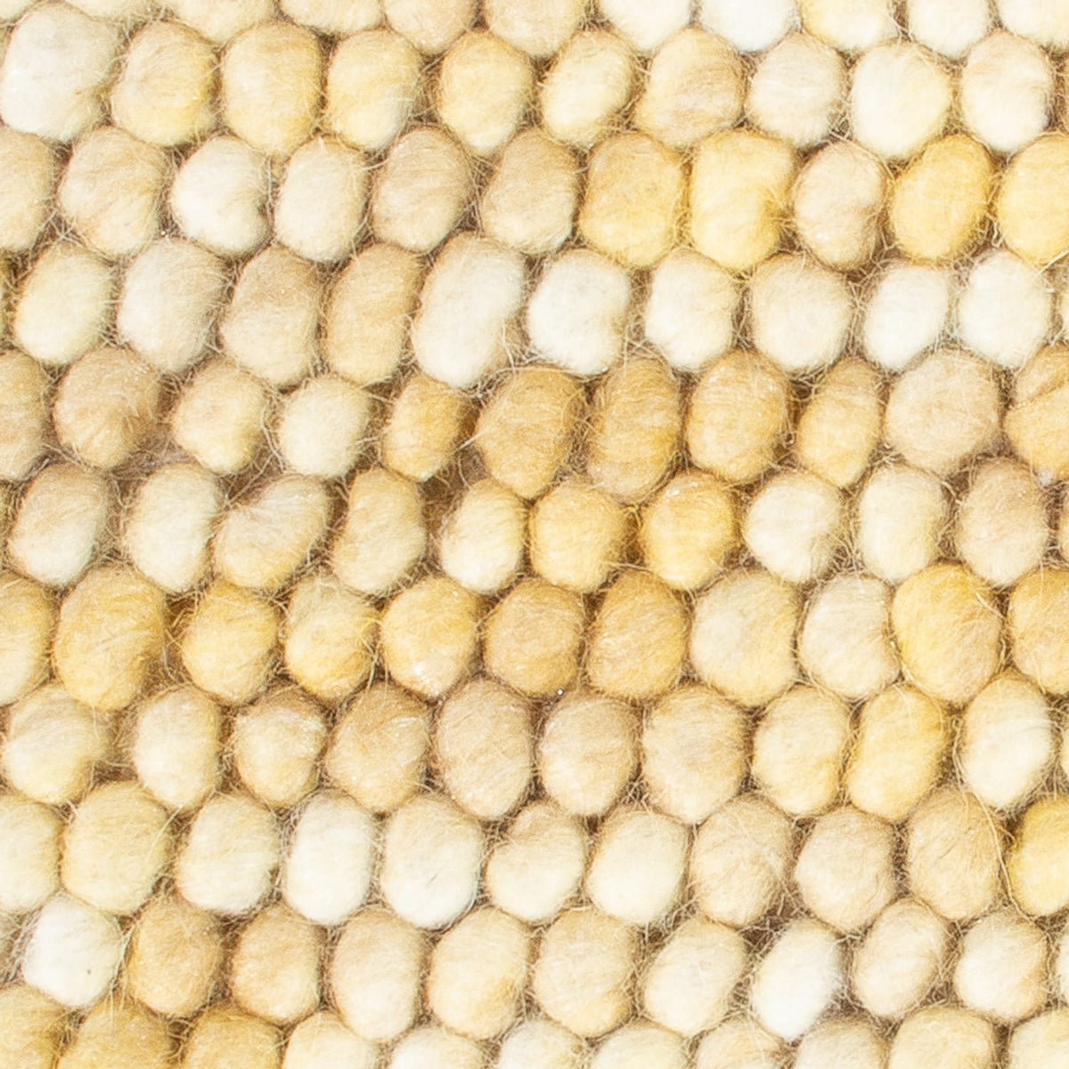Ullmatta kvadrat  - 32 x 32 cm - ljusbeige