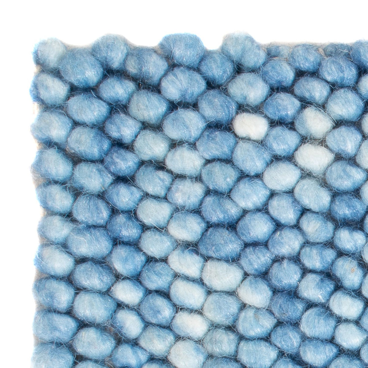 Ullmatta kvadrat  - 25 x 25 cm - ljusblå