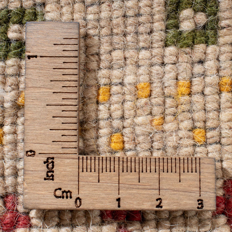 Gabbeh matta - Loribaft Softy - 90 x 60 cm - ljusbeige