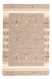 Gabbeh matta - Loribaft Softy - 90 x 60 cm - mörk beige