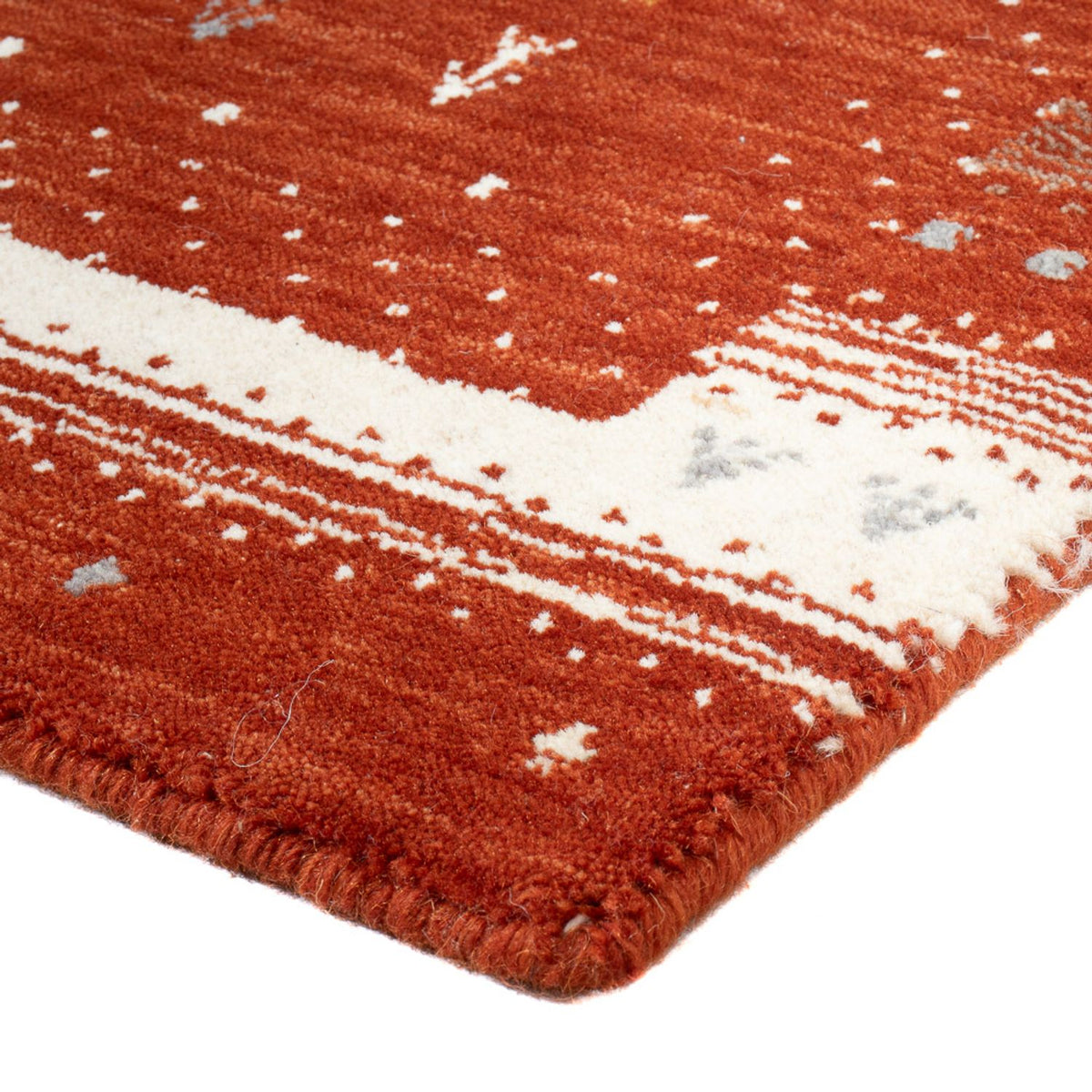 Gabbeh matta - Loribaft Softy - 90 x 60 cm - terrakotta