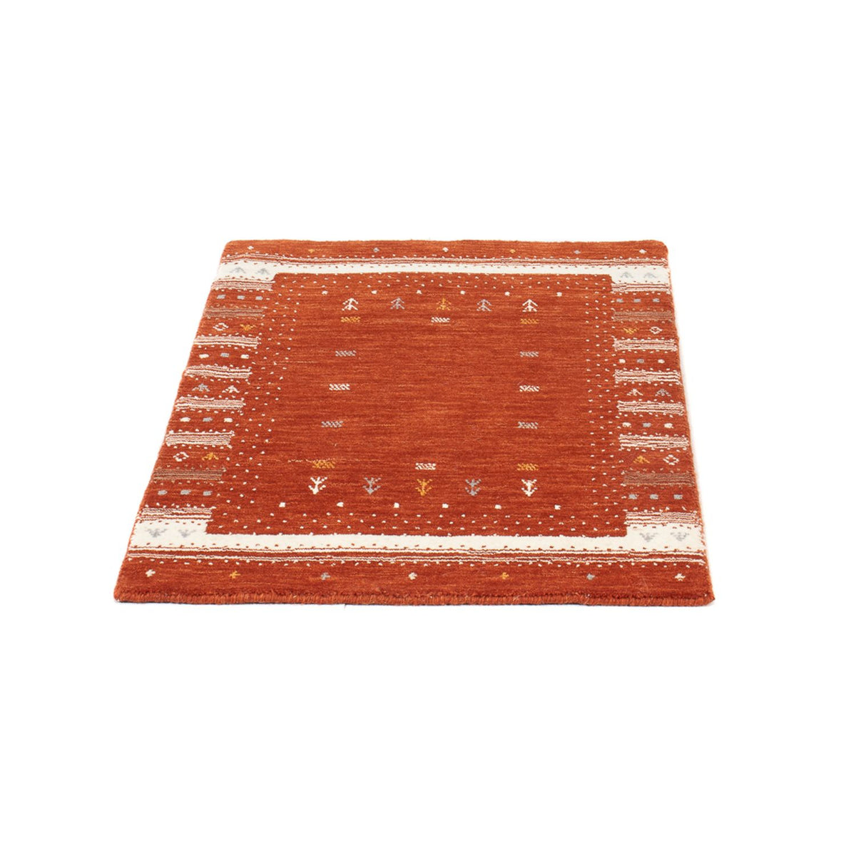 Gabbeh matta - Loribaft Softy - 90 x 60 cm - terrakotta