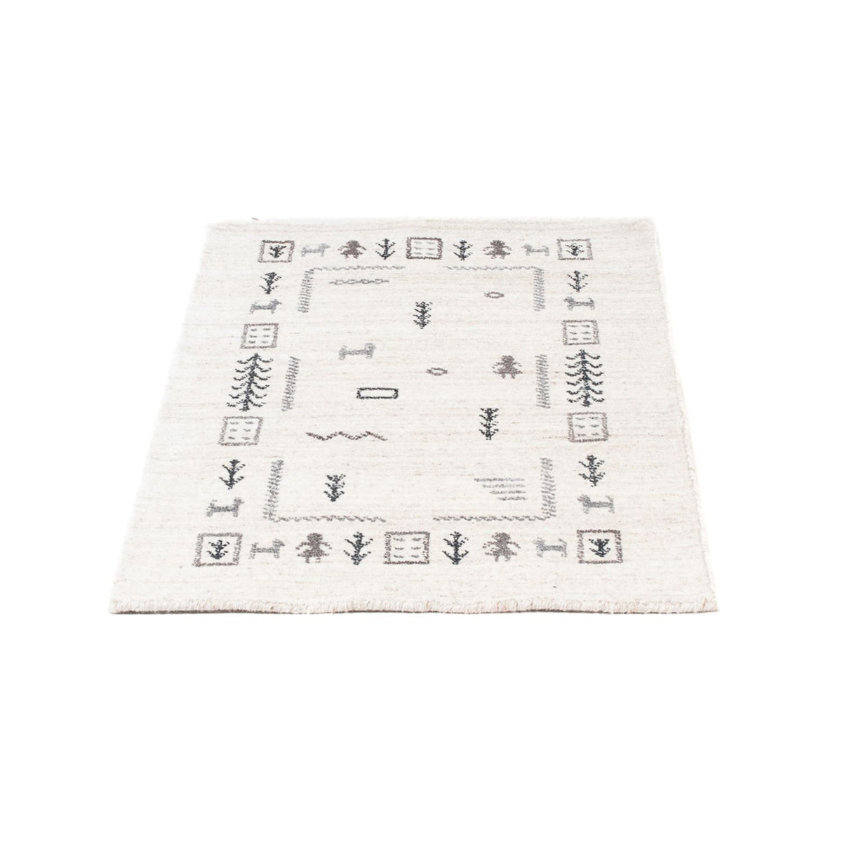 Gabbeh-matta - Indus - 90 x 60 cm - beige