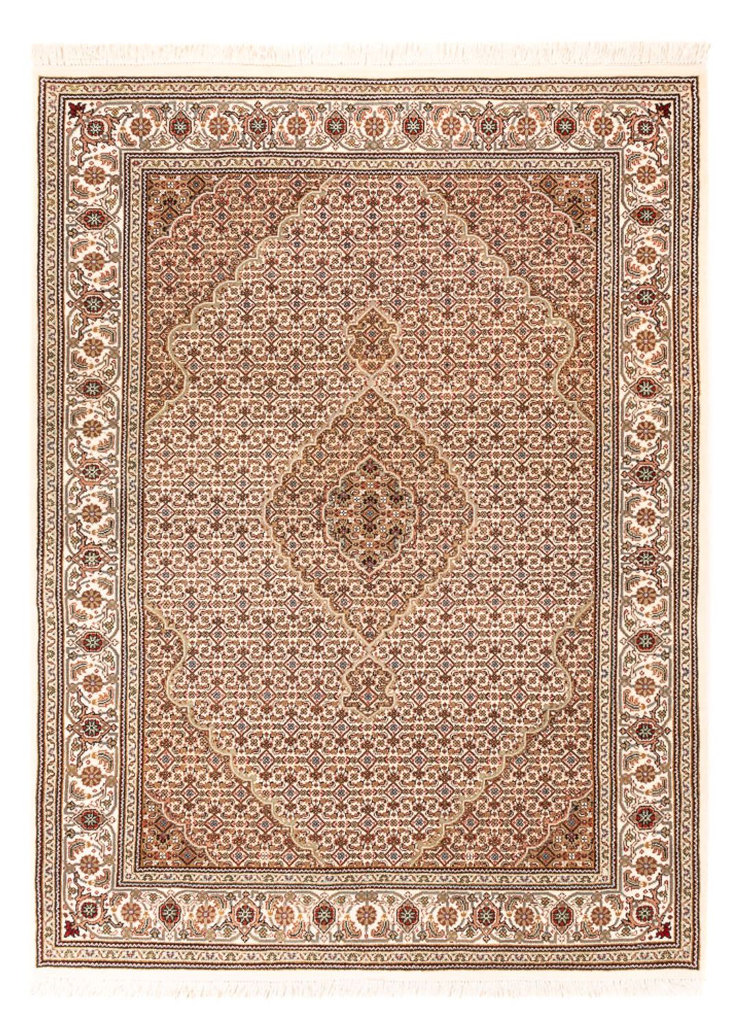 Orientaliska mattor - Tabriz - 200 x 150 cm - mörk beige