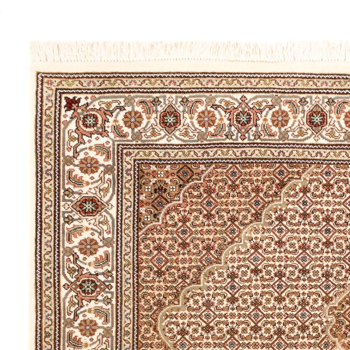 Orientaliska mattor - Tabriz - 200 x 150 cm - mörk beige