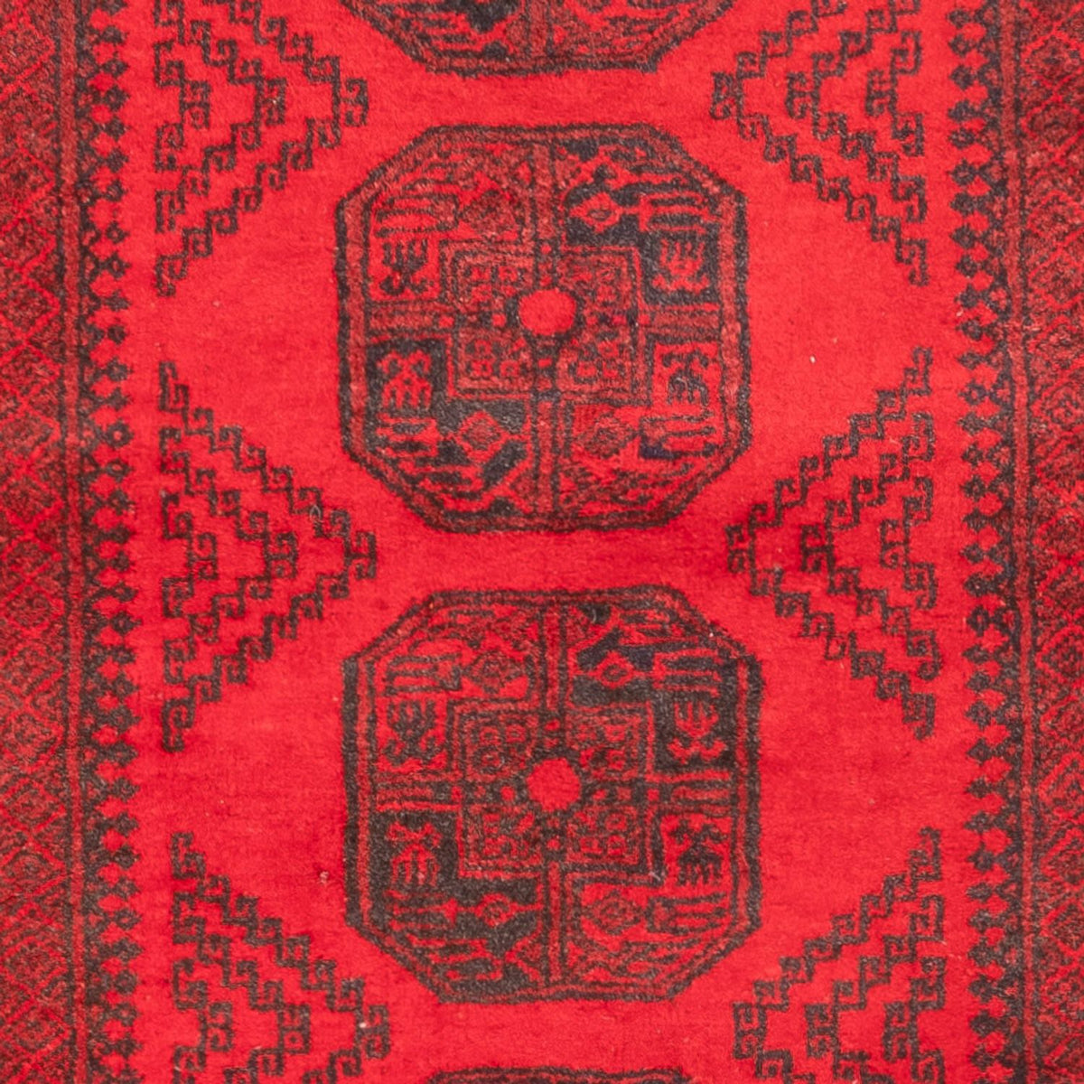 Afghansk matta - Filpa - 155 x 100 cm - röd