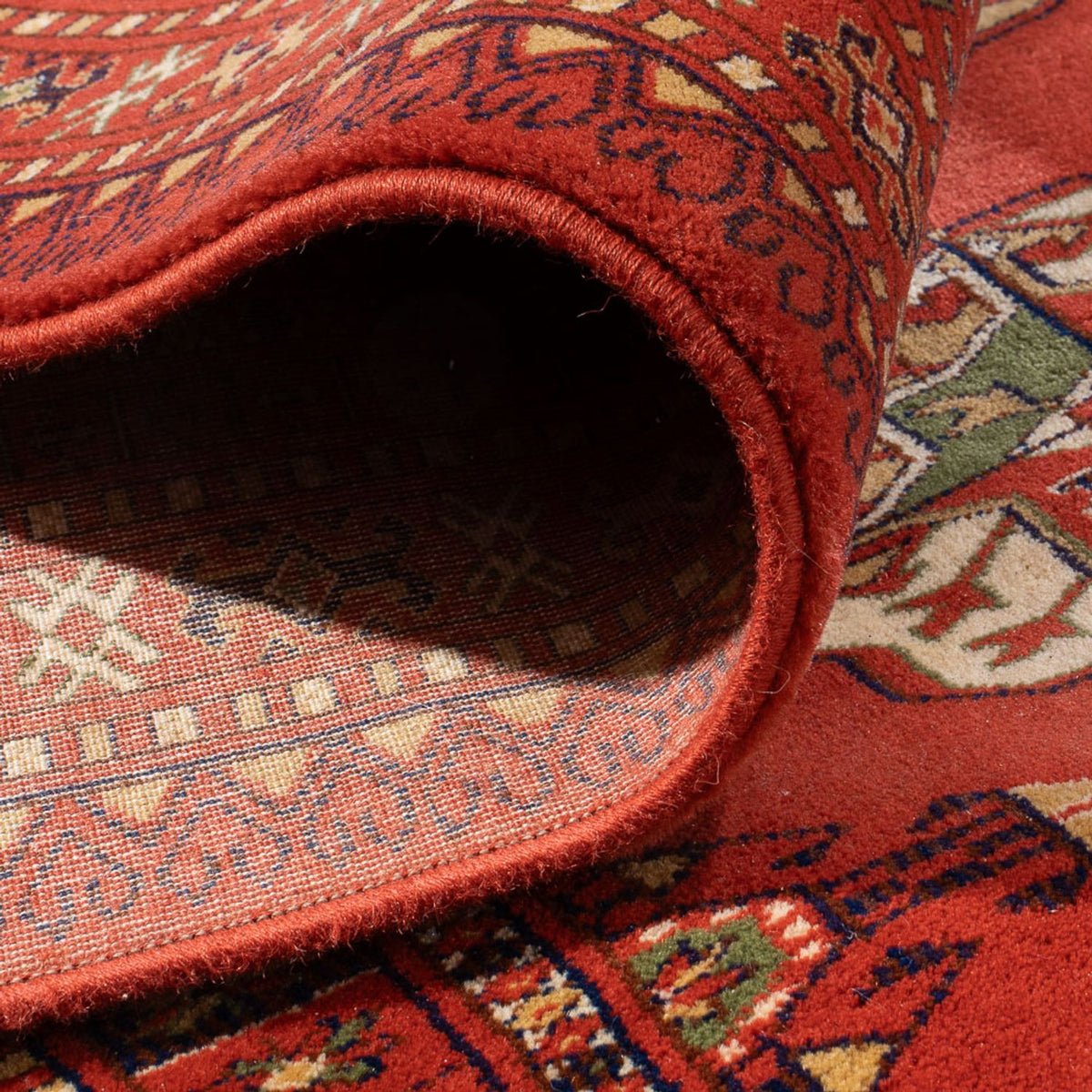 Afghansk matta - Bukhara - 410 x 300 cm - ljusröd