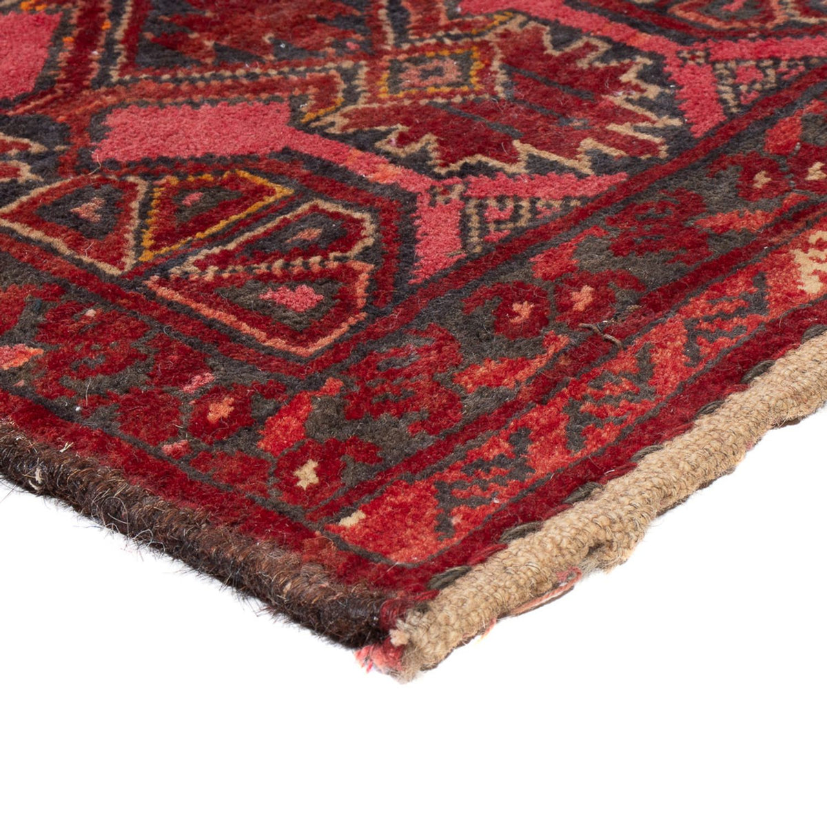 Runner Oriental Carpet - 160 x 40 cm - mörkröd