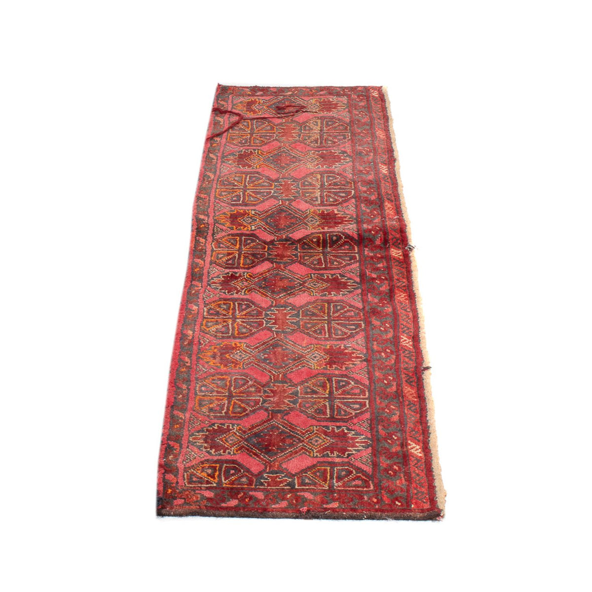Runner Oriental Carpet - 160 x 40 cm - mörkröd