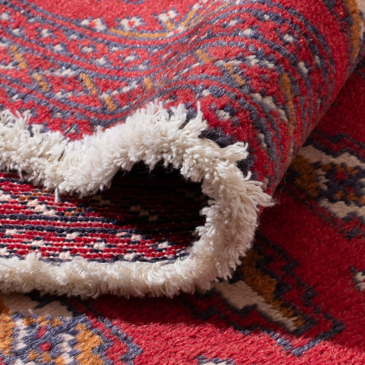 Turkaman-matta - 130 x 62 cm - röd