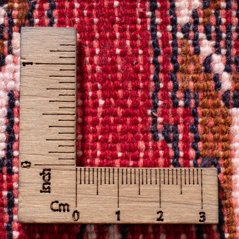 Turkaman-matta - 130 x 62 cm - röd
