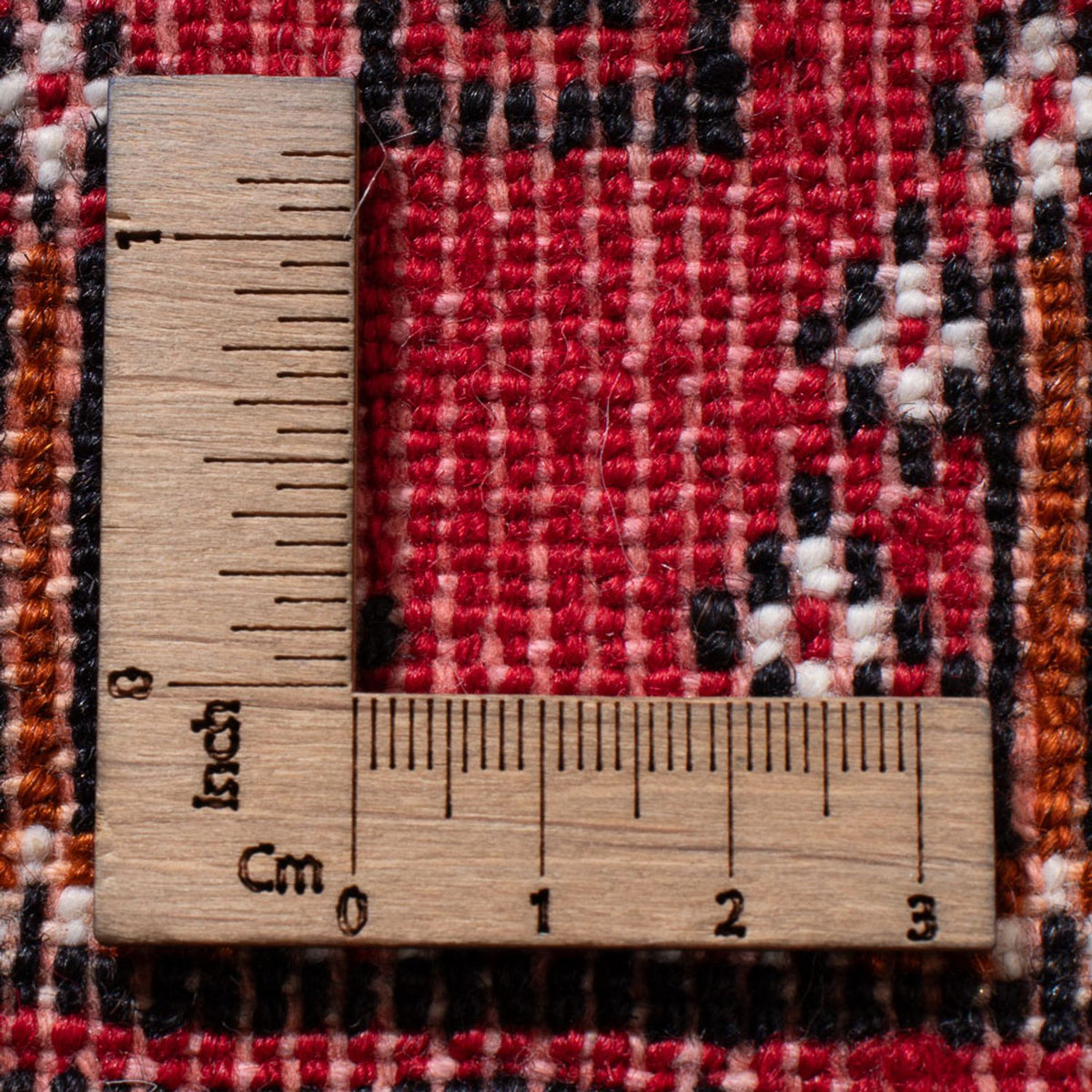 Turkaman-matta - 130 x 60 cm - röd