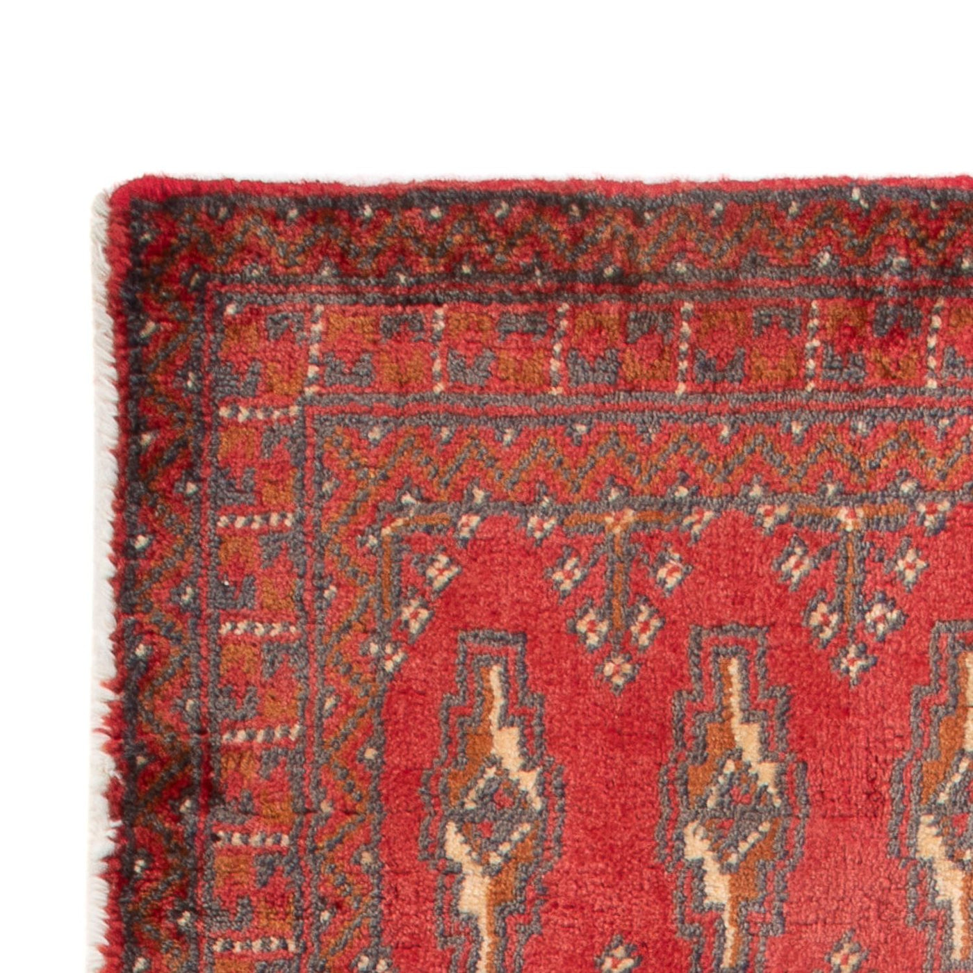 Runner Turkaman-matta - 130 x 60 cm - röd