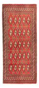 Turkaman-matta - 130 x 60 cm - ljusröd
