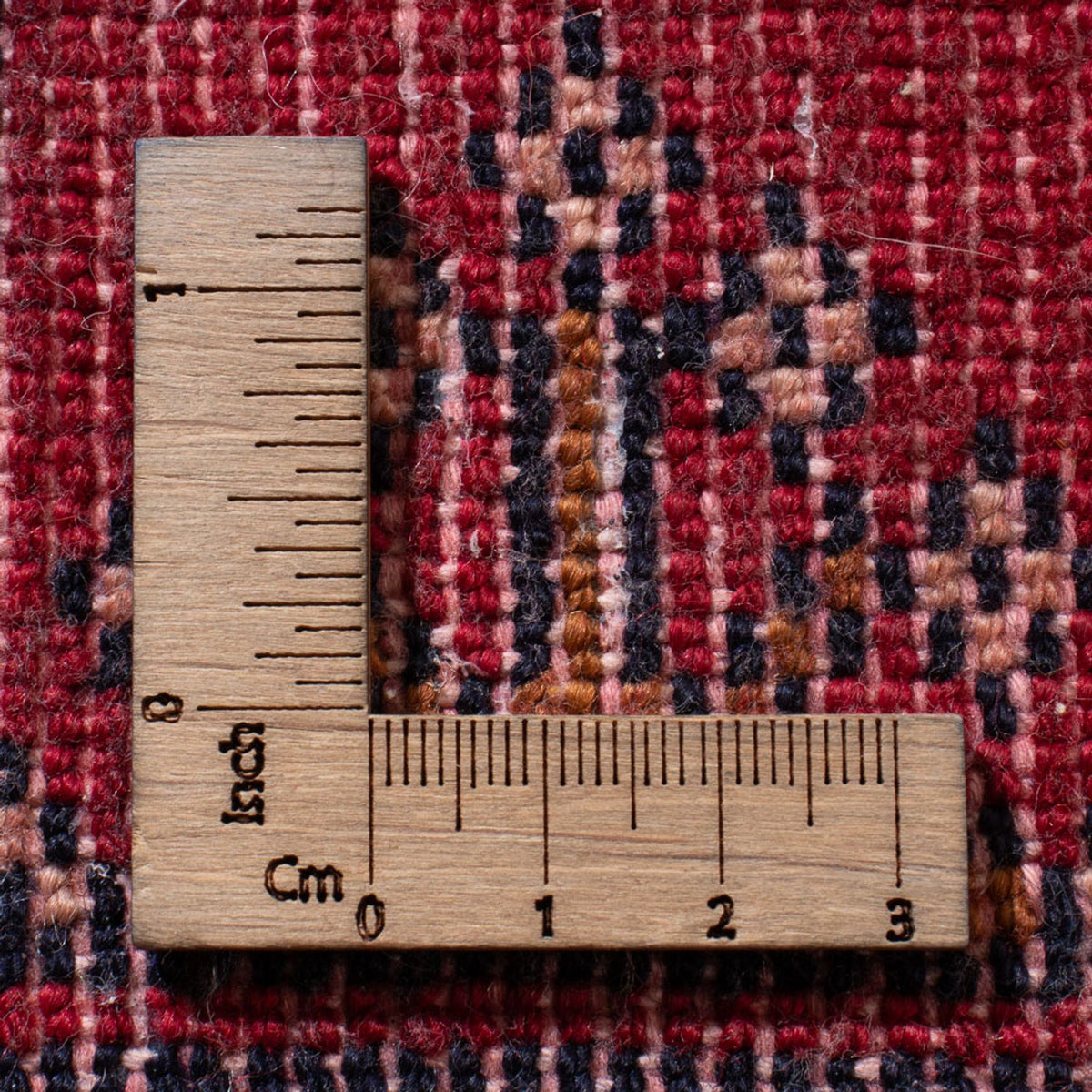 Turkaman-matta - 130 x 60 cm - röd