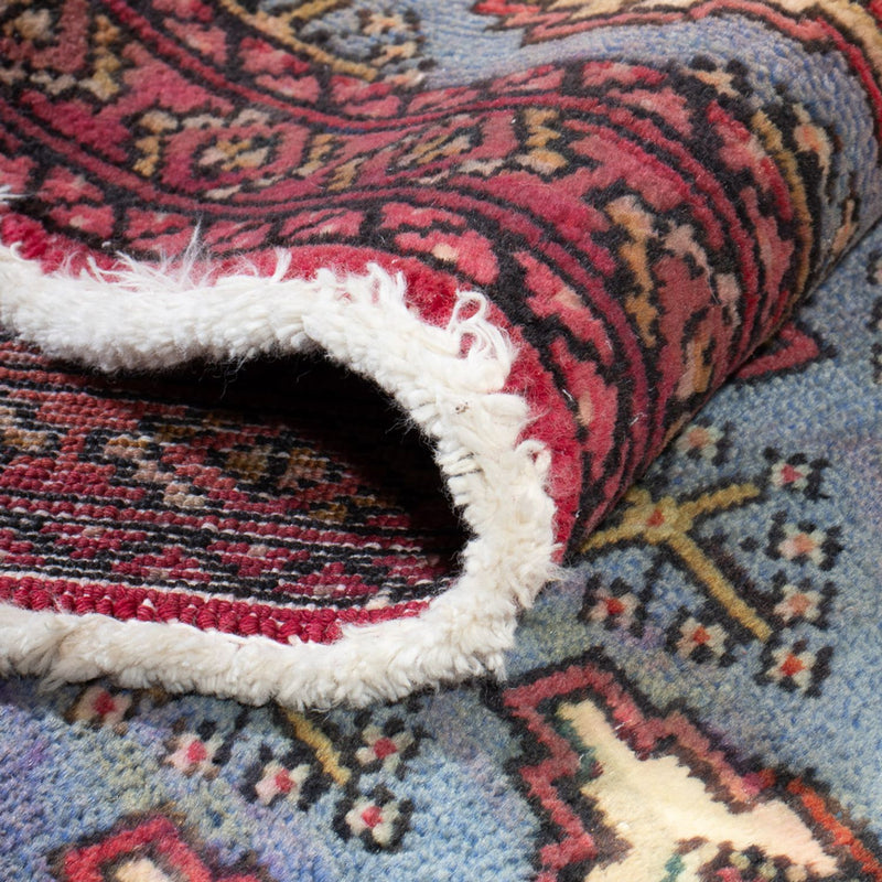 Runner Turkaman-matta - 136 x 57 cm - ljusblå