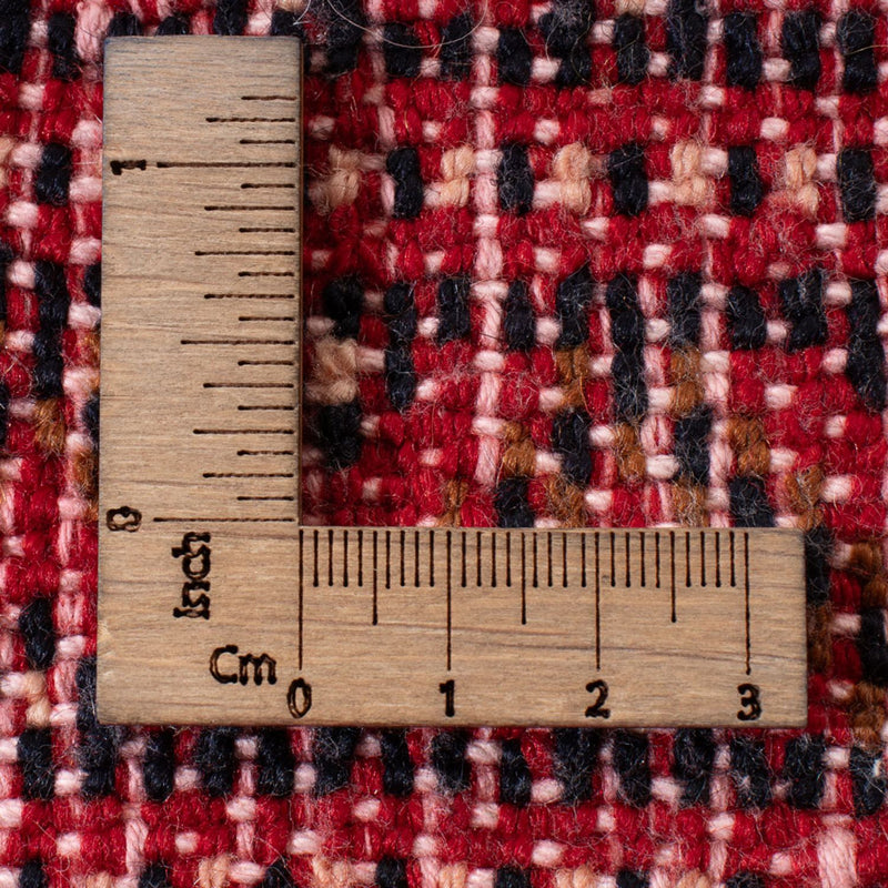 Turkaman-matta - 100 x 50 cm - mörkröd