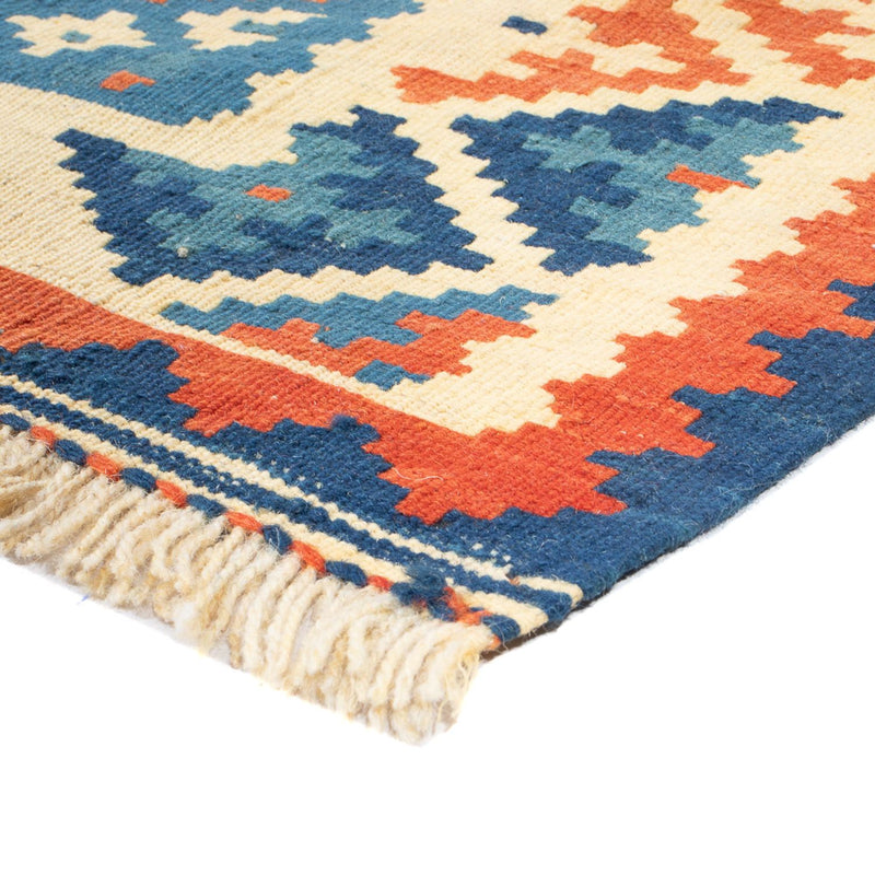 Kelim Carpet - orientalisk matta kvadrat  - 103 x 103 cm - flerfärgad