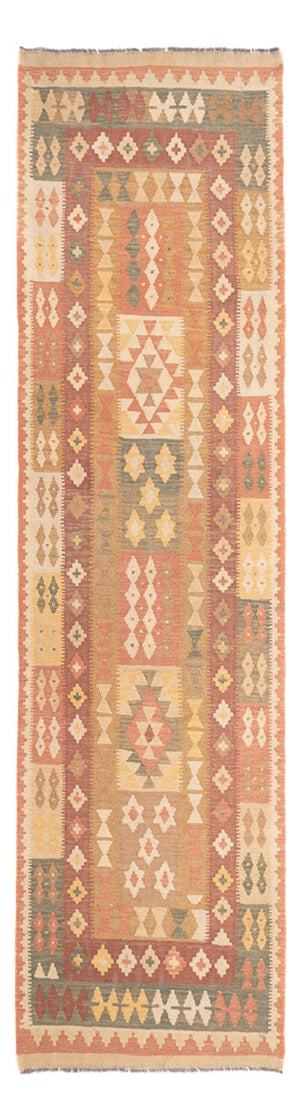 Runner Kelim Carpet - Splash - 315 x 95 cm - ljusbeige