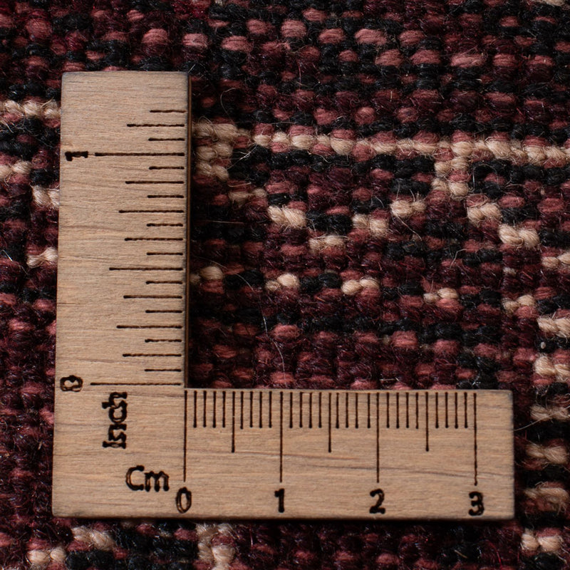 Turkaman-matta - 380 x 260 cm - mörkröd