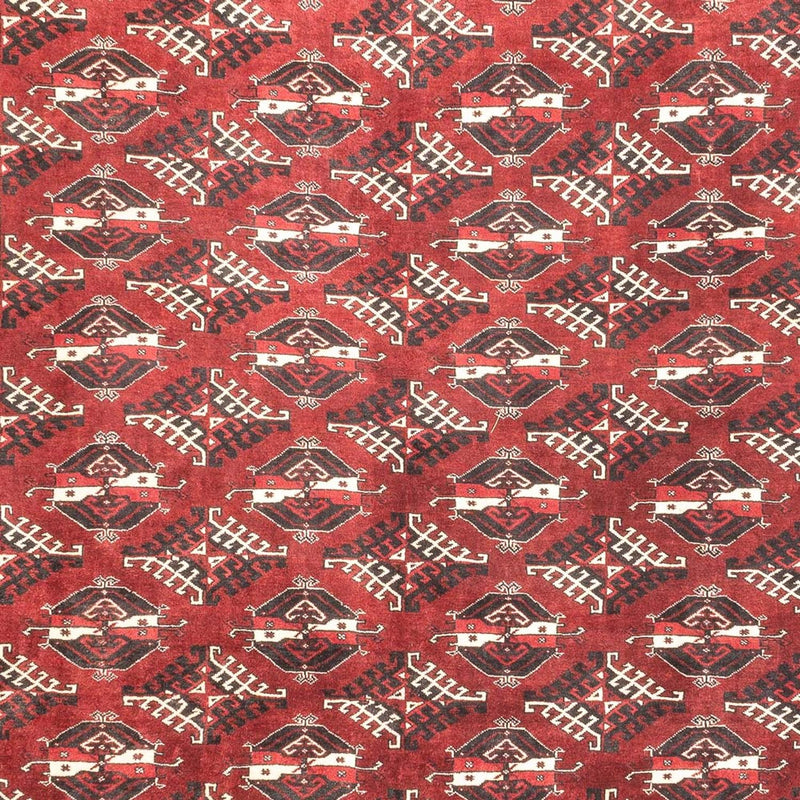 Turkaman-matta - 390 x 280 cm - röd
