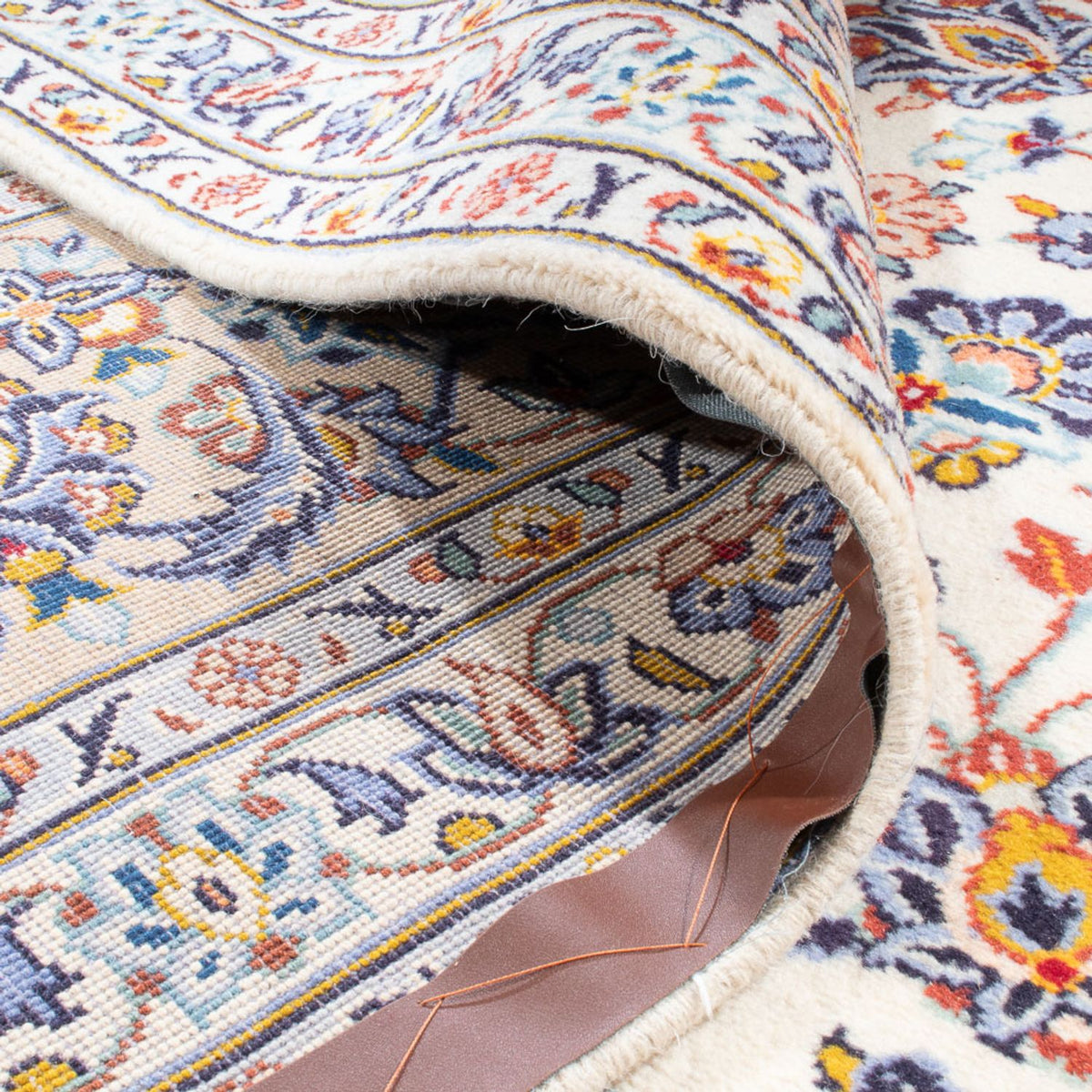 Persiska mattor - Keshan kvadrat  - 415 x 395 cm - sand