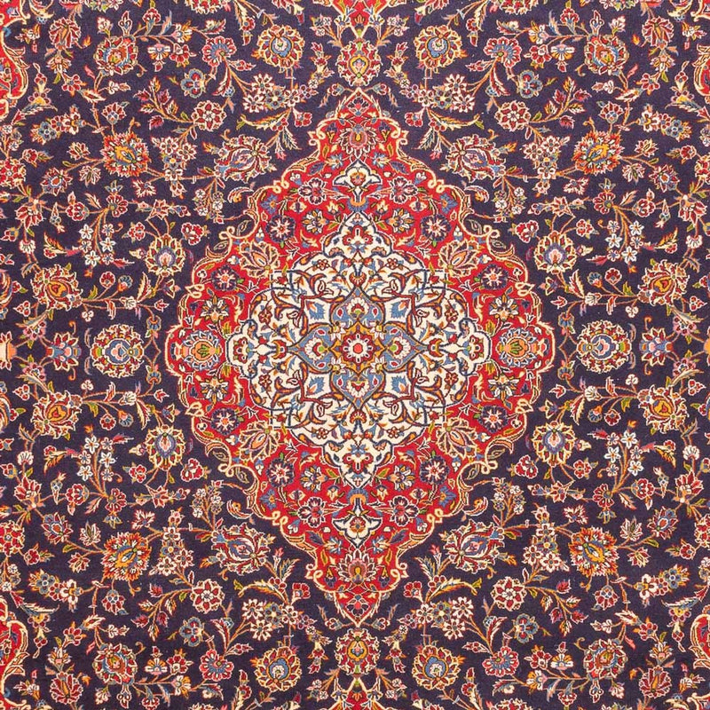 Persiska mattor - Keshan - 380 x 295 cm - mörkblå