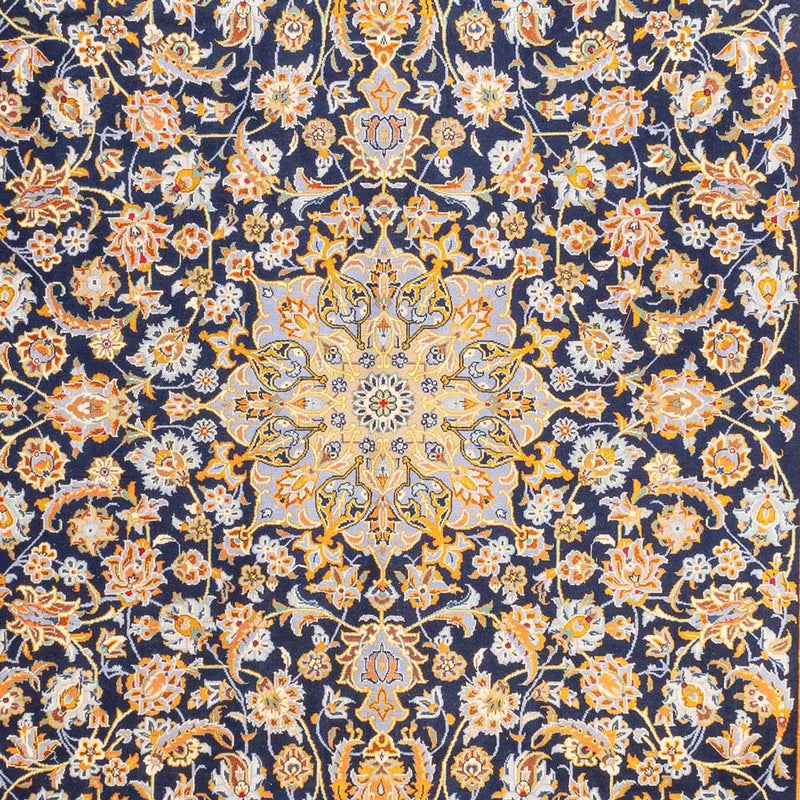 Persiska mattor - Keshan - 402 x 288 cm - mörkblå