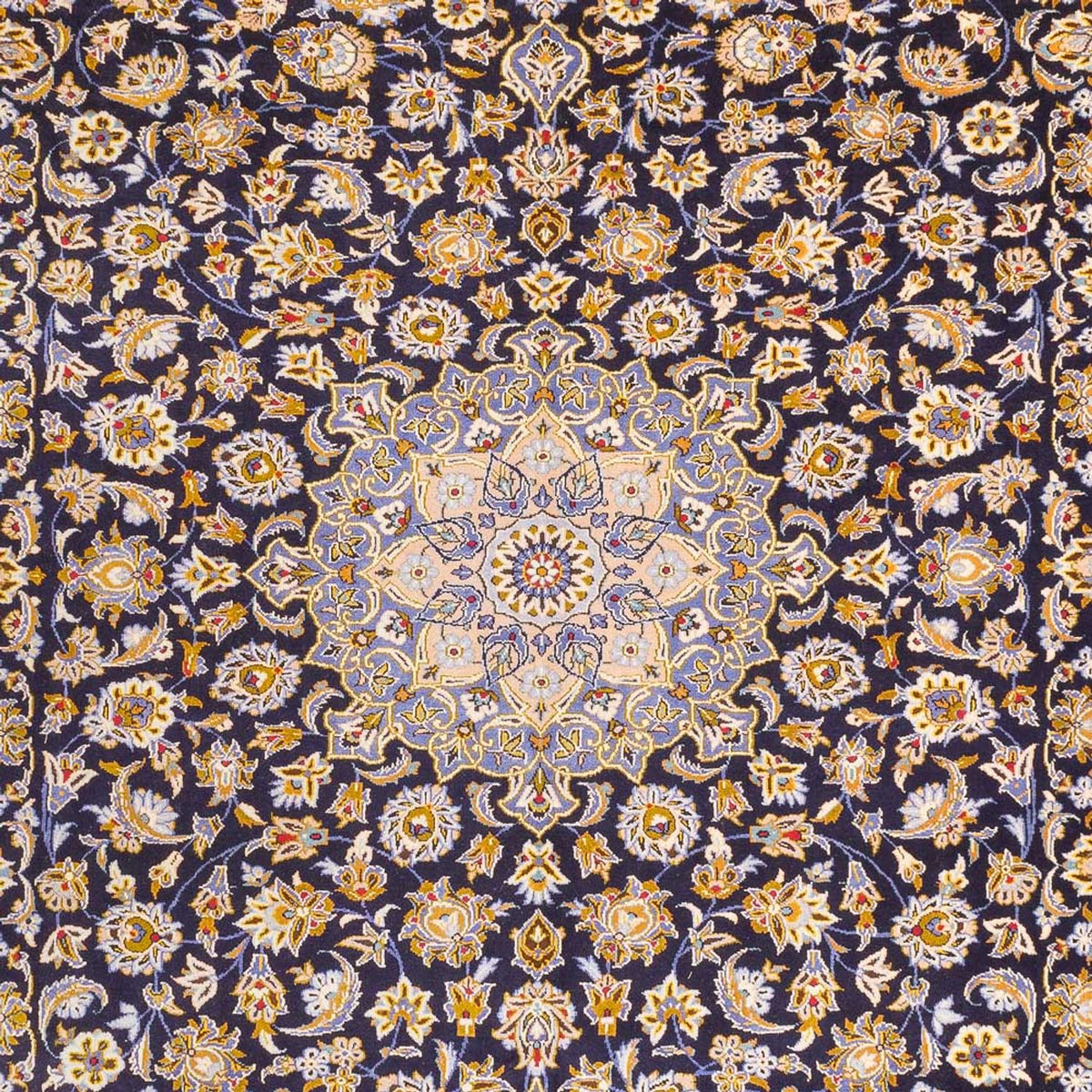 Persiska mattor - Keshan - 420 x 318 cm - mörkblå