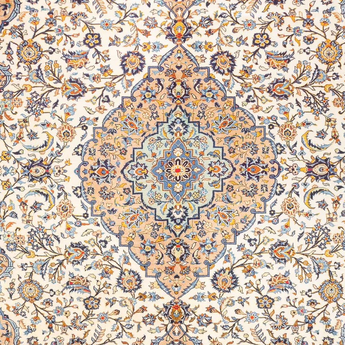 Persiska mattor - Keshan - 405 x 302 cm - mörk beige