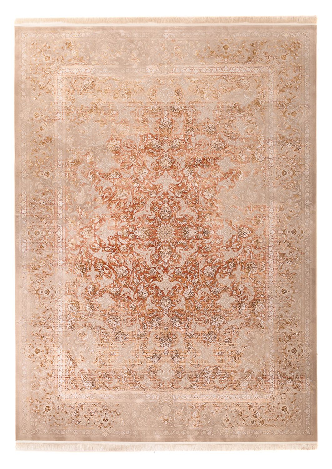 Orientalisk vävd matta - 350 x 250 cm - mörk beige