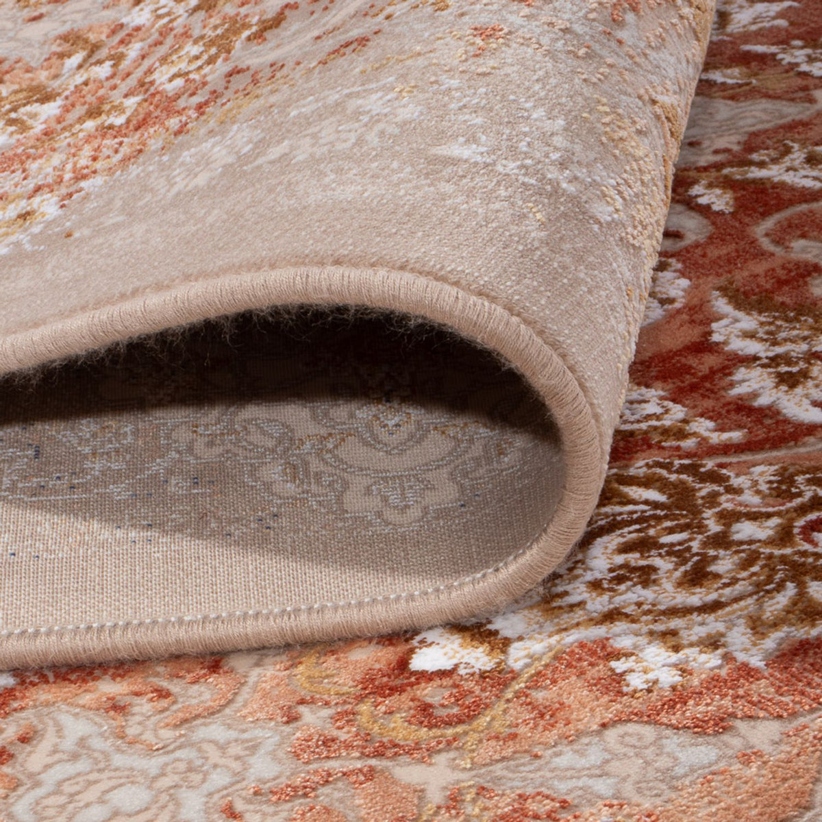 Orientalisk vävd matta - 350 x 250 cm - mörk beige