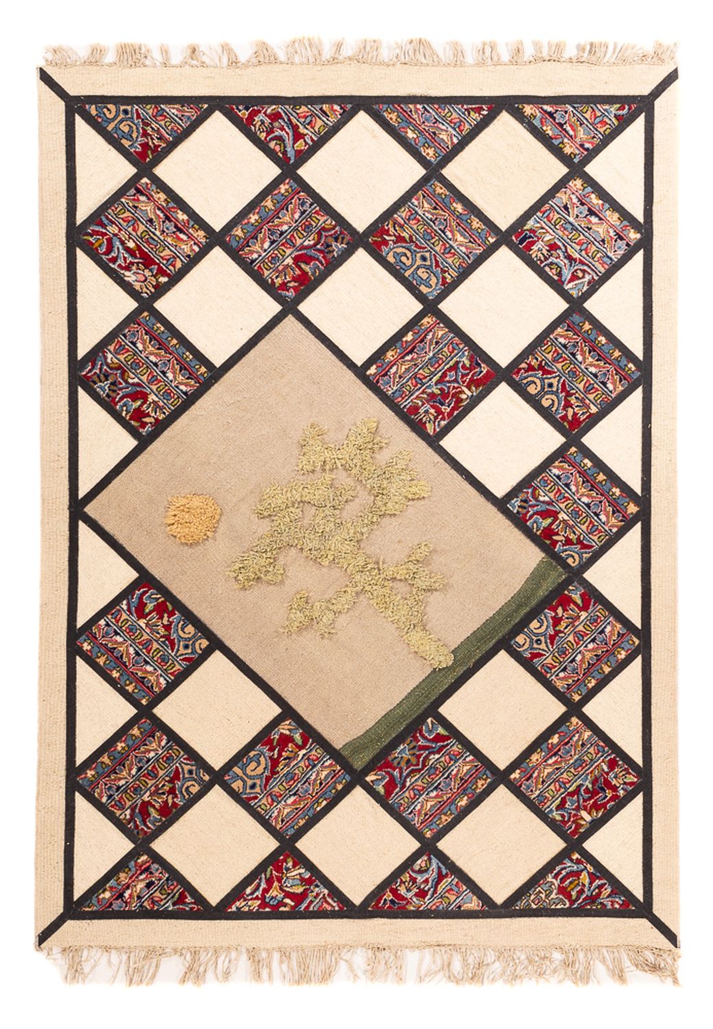 Patchwork-matta - 200 x 135 cm - flerfärgad