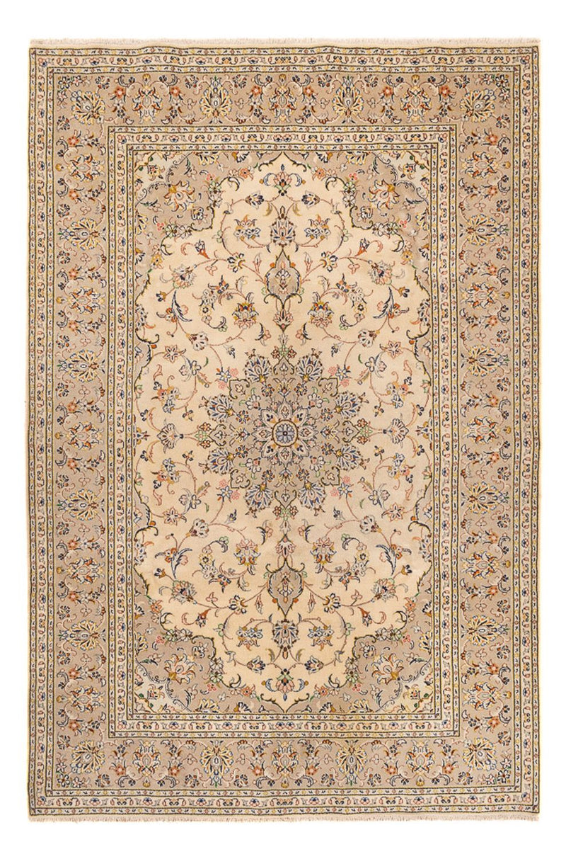 Persiska mattor - Keshan - 295 x 194 cm - ljusbeige