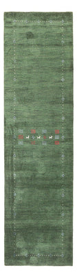 Runner Gabbeh-matta - Indus - 300 x 80 cm - grön