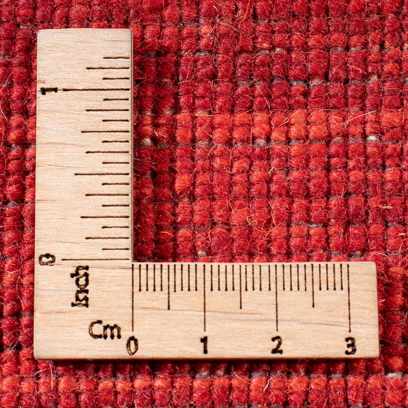 Gabbeh-mattan - Loribaft Indus kvadrat  - 200 x 200 cm - röd