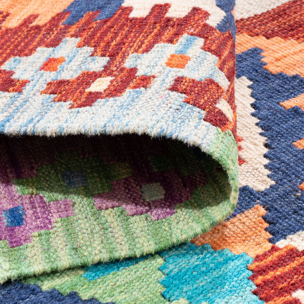 Kelim Carpet - Splash - 165 x 100 cm - flerfärgad