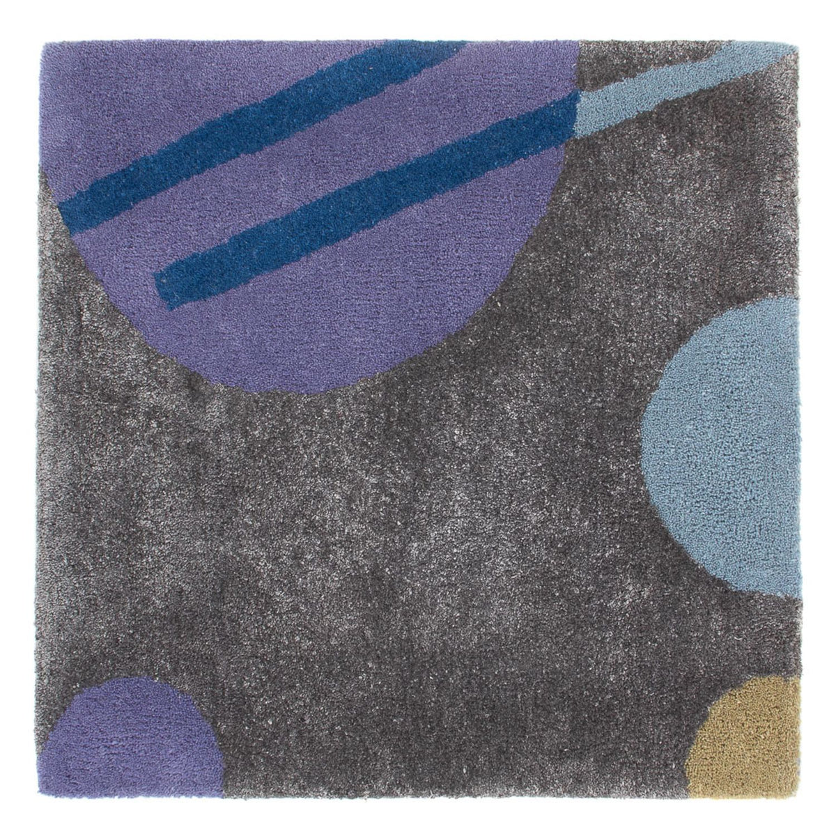 Ullmatta kvadrat  - 63 x 62 cm - flerfärgad