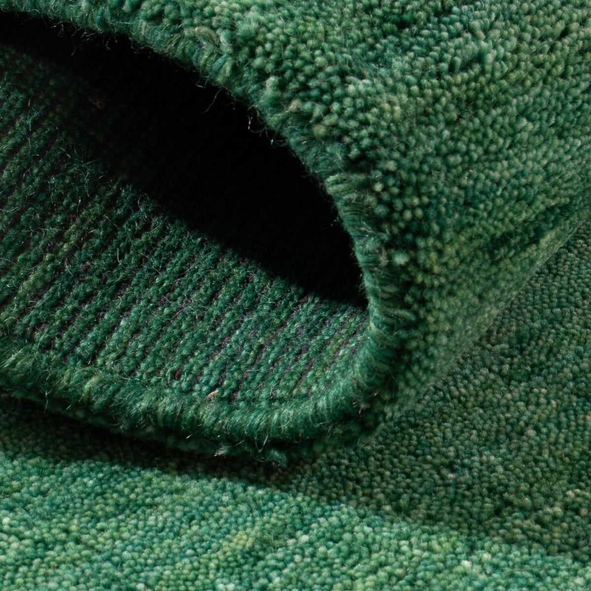 Gabbeh-matta - Softy - 90 x 60 cm - grön