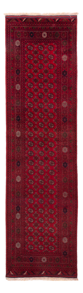 Runner Afghansk matta - Bukhara - 296 x 78 cm - röd