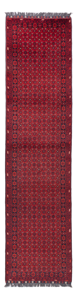 Runner Afghansk matta - Bukhara - 332 x 76 cm - röd